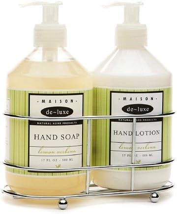 de-luxe MAISON Sink Set, Hand Soap & Hand Lotion, Lemon Verbena 1 set