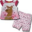 Scooby-Doo "Pink Paw Prints" 2 piece pajamas w/capri bottoms for toddlers