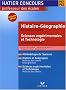 Histoire et G�ographie, composante majeure, sciences exp�rimentales et technologie, composante mineure