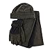 Men's Winter Fleece Hat Scarf Gloves Set Gray