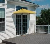 OFF-THE-WALL BRELLA 9 Ft. Half Umbrella - Yellow - Olefin