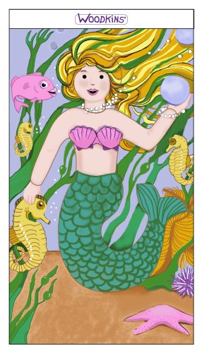 Childrens Toyshop  Toys : Woodkins Mermaid Single Deluxe