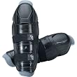 Thor MX Quadrant Adult Knee Guard Motocross Motorcycle Body Armor w/ Free B&F Heart Sticker Bundle - Black
