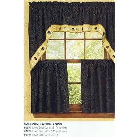Swag - Willow Lane Lined Swag 72 x 36 by PD