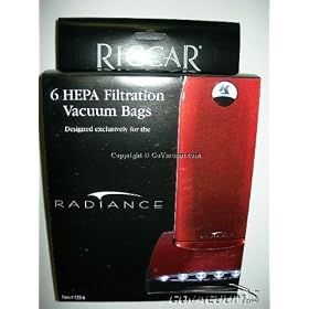 Riccar Radiance Upright Vacuum Cleaner Bags - 6 in a pack - Free Shipping
