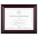 Dax Desk/Wall Photo Frame, Wood, 8-1/2 x 11 Inches, Rosewood/Black (N15786NT)