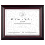 Dax Desk/Wall Photo Frame, Wood, 8-1/2 x 11 Inches, Rosewood/Black (N15786NT)