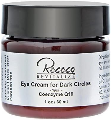 Eye Cream for Dark Circles with Coenzyme Q10 Coq10 - 1oz by RococoLife