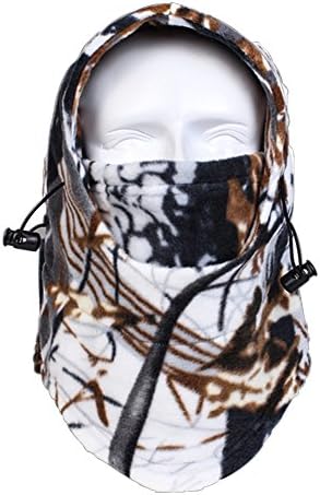 Fleece Camouflage Balaclava Hood Full Face Mask Winter Outdoor Hunting AA99-013