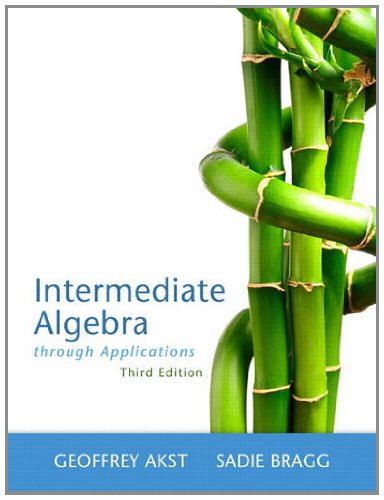 intermediate algebra through applications 3rd edition