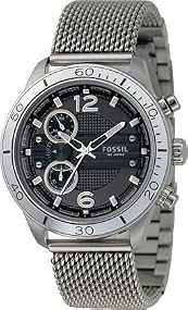 Fossil #CH2603 Men's Chronograph Black Dial Watch