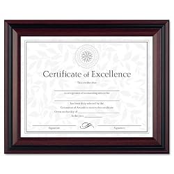 Dax Desk/Wall Photo Frame, Wood, 8-1/2 x 11 Inches, Rosewood/Black (N15786NT)