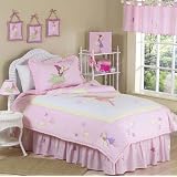 Fairy Tale Faires Pink Girls 4 pc Twin Kids Juevenile Childrens Bedding Set