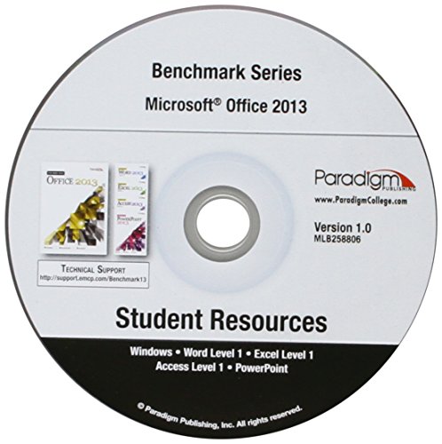 microsoft word 2013 level 1 text with data files benchmark series