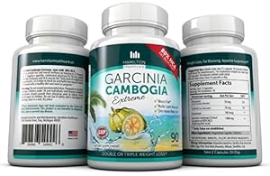 Garcinia Cambogia Extreme 80% HCA Weight Loss Supplement Capsule, 90 Count