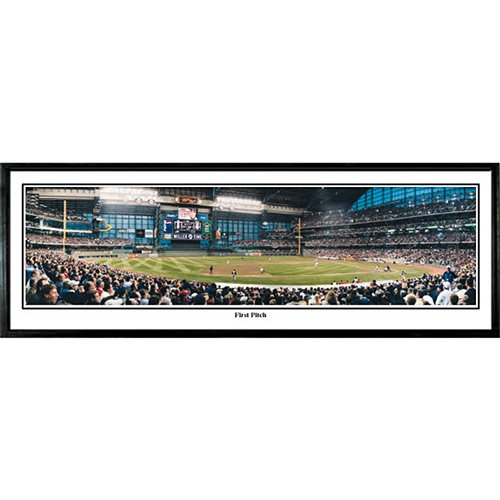 Milwaukee Brewers 'First Pitch' Black Framed Photo