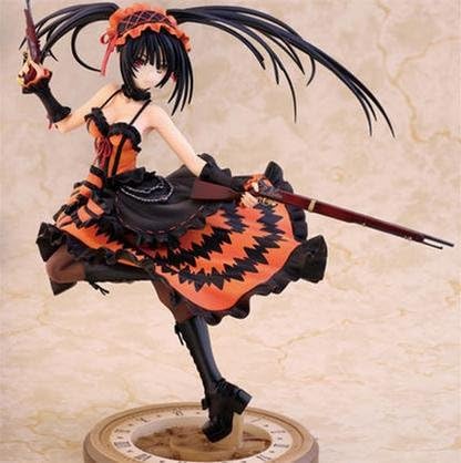 Anime Date A Live Nightmare Tokisaki Kurumi PVC Action Figure Model Collection Toy 23CM