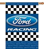NASCAR Ford Racing 2-Sided 28-by-40-Inch Banner with Pole Sleeve