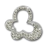 SilberDream scintillement bijoux - Pendentif Papillon en argent 925 avec cristaux Swarovski Shiny blanc - approprié pour colliers jusquà une épaisseur de 2mm - GSH204W