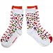 POLARN O. PYRET 2-PACK WILDFLOWER & STRIPE SOCKS (CHILD) - 4-6 years/Soft White