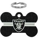 NFL Oakland Raiders Bone Engravable Pet ID Tag