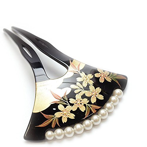 和ごころきもの屋 【再入荷】パール付き 日本製 豪華 和ごころきもの屋 かんざし 簪 髪飾り 二本差し パール 留袖 訪問着 附下 色無地 結婚式 謝恩会 卒業式 袴 kanzasi241