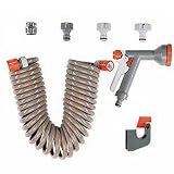 Gardena 4646-20 Spiralschlauch-Set 10 m mit Impulsbrause + Systemteile