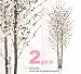 TWO 7' Pink Cherry Blossom Real Wood Trunks Artificial Trees