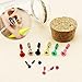 New Fashion Color Piercing 3D Cross Screws Ear Stud Earrings Lag spike Hip-Hip Earring Youth Men/Women (1 Gold)