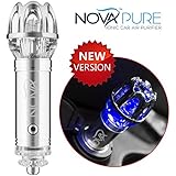 Car Air Purifier Filter by NovaPURE, Ionic Air Purifier, Car Air Freshener, Destroys Odors, Bacteria & Removes Dust, Pollen, PM 2.5 Fine Particles, Smoke For Any Auto or RV, Lifetime Warranty