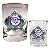 Philadelphia Phillies 2008 World Series Champions 14 oz. Rocks Glass and Shot Glass Set