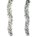 Flocked Alaskan Garland - Green