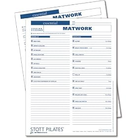 Click here to buy Stott Pilates Essential Matwork Client Workout Sheets.