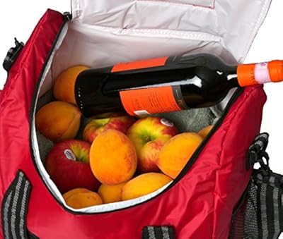 Picnic Basket Insulated Lunch Cooler Bag Tote Reusable with Shoulder Strap / Tailgating Supplies for Your Tailgate Party