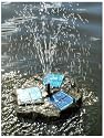 Talio Solar Rock Fountain -Brown/Green