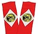 Mighty Morphin Power Rangers Mens Crew Socks (Red)