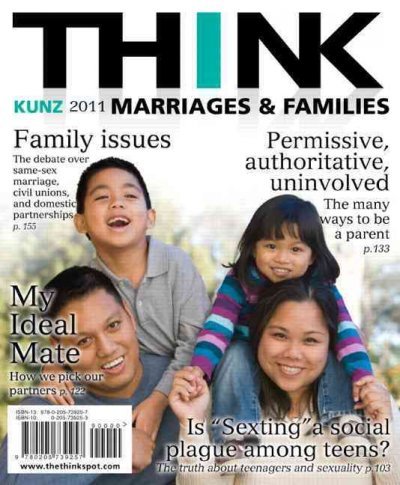 Think Marriages & Families (2011)[ THINK MARRIAGES & FAMILIES (2011) ] by Kunz, Jenifer (Author) Jan-13-10[ Paperback ]