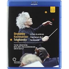 Various: Rattle Conducts (Nutcracker/ Piano Concerto No.3/ Sacre Du Printemps) [Blu-ray] [2010]