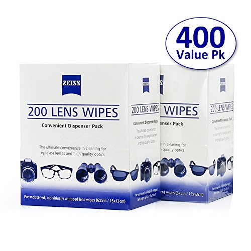 Zeiss PreMoistened Lens Cleaning Wipes Eyeglass Sunglass 400 count NEW