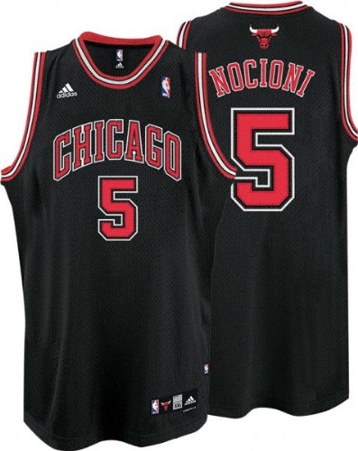 Andres Nocioni Jersey: adidas Black Swingman #5 Chicago Bulls Jersey
