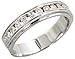 14 Karat Weissgold Milgrain Herren Diamanten Ring, mit 0.40 Karat Brilliantschliff Diamanten, (4.5mm) breit