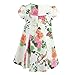 Lilax Girls' Gold Glitter Floral Dress