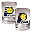 Indiana Pacers NBA 2pc Rocks Glass Set - Primary Logo by Great American Products