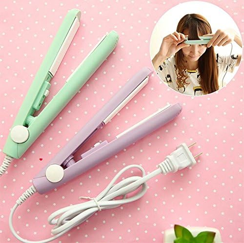 Goldenyears Mini ceramic straightening splint electric curling iron hair straightener Mint Green