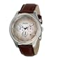 Fossil Men's FS4515 Brown Leather Strap Tan Degrade Analog Dial Chronograph Watch