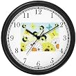 Flower and Bee Collage 2 - JP - Wall Clock by WatchBuddy Timepieces (White Frame)