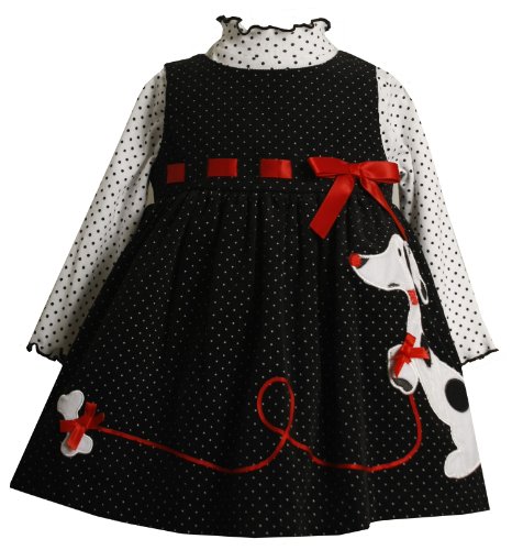 Bonnie Baby Baby-girls Infant Dog Applique Jumper 