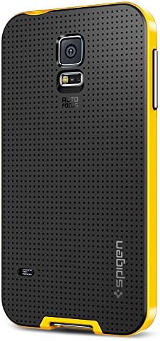 Spigen Neo Hybrid Galaxy S5 Case with Flexible Inner Protection and Reinforced Hard Bumper Frame for Samsung Galaxy S5 2014 - Reventon Yellow