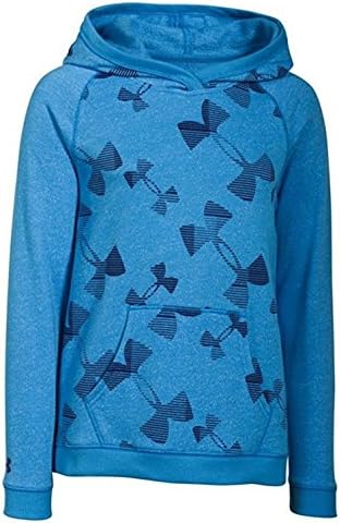 Under Armour Girls' UA Kaleidalogo Hoodie Sweatshirt (Youth XL Extra Large) Blue