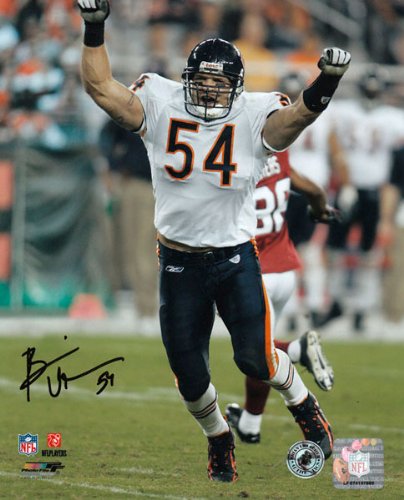 Brian Urlacher Chicago Bears - Arms Up - Autographed 8x10 Photograph